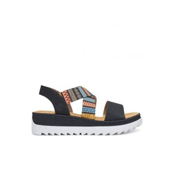 Sandale dama  bleumarin - material sintetic - confortabile - cu platforma