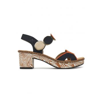Sandale dama  multicolor - material sintetic - inchidere velcro - stil casual