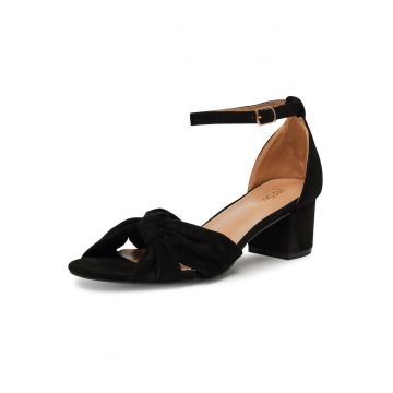 Sandale dama -  negru - cu toc