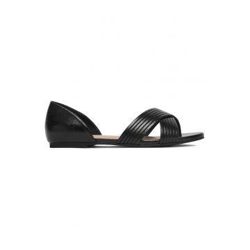 Sandale dama  negru - textil -