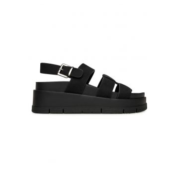 Sandale dama -  piele ecologica - negru
