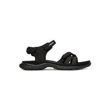 Sandale dama -  piele naturala - negru -