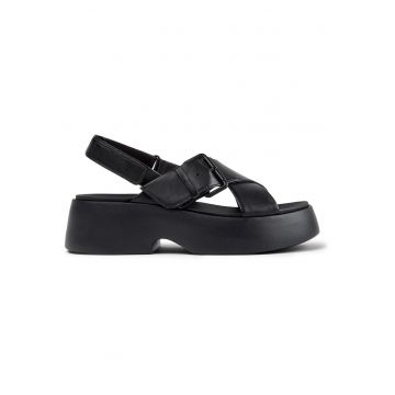 Sandale de piele Tasha - Negru