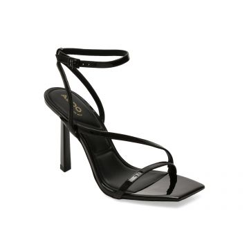 Sandale elegante ALDO negre, SCINTILLA 001, din piele ecologica lacuita