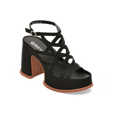 Sandale GRYXX negre, 2698206, din material textil