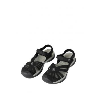 Sandale sport dama  poliester - gri/negru