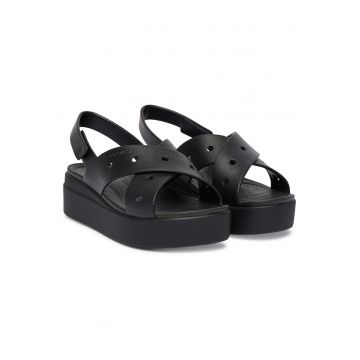 Sandale dama -  plastic - negru -