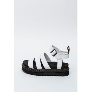 Sandale flatform de piele Blaire