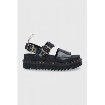 Dr. Martens sandale Vegan Voss femei, culoarea negru, cu platforma DM26803001.Vegan.Voss-Black