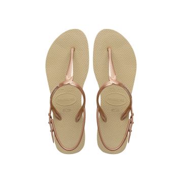 Havaianas Sandale femei, culoarea bej