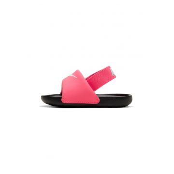 Sandale cu bareta slingback Kawa - Alb/Negru/Roz