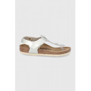 Birkenstock sandale copii culoarea auriu