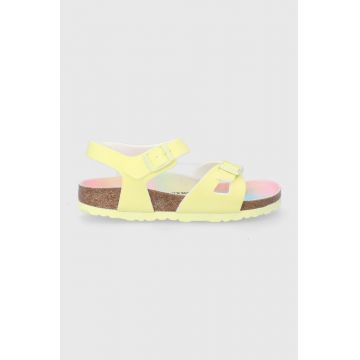 Birkenstock sandale copii culoarea galben