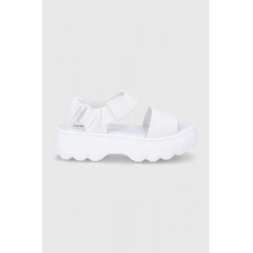 Melissa sandale femei, culoarea alb, cu platforma