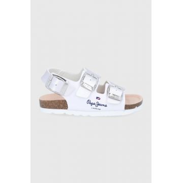 Pepe Jeans sandale copii culoarea alb