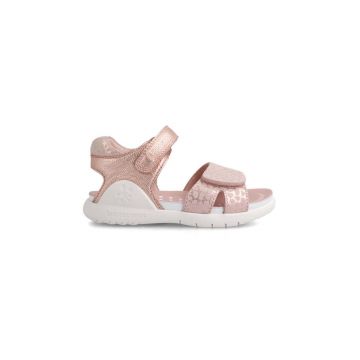 Biomecanics sandale din piele pentru copii culoarea roz