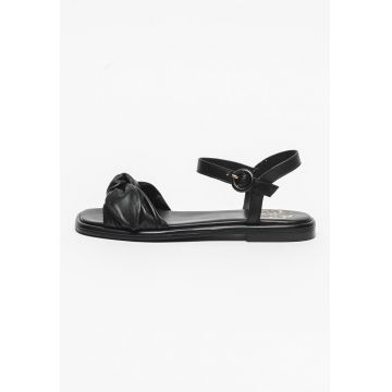 Sandale din piele cu model uni Halah Sandale din piele cu model uni Halah