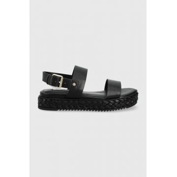 Aldo sandale Merorel femei, culoarea negru, cu platforma