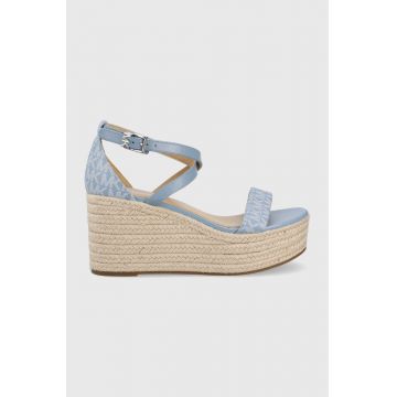 MICHAEL Michael Kors sandale Serena Wedge Espadrille femei, toc pana