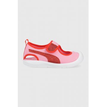 Puma sandale copii 385756 culoarea roz