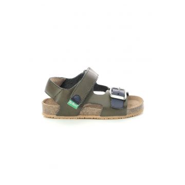 Sandale din piele ecologica cu inchidere velcro Sandale din piele ecologica cu inchidere velcro