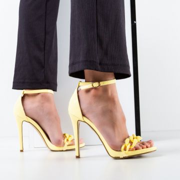 Sandale dama Juyla Galbene