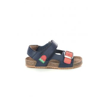 Sandale din piele ecologica cu inchidere velcro Sandale din piele ecologica cu inchidere velcro