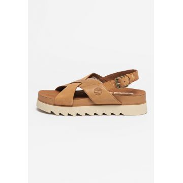 Sandale flatform de piele Santa Monica