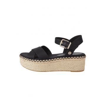 Sandale wedge cu barete incrucisate