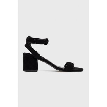 Mexx sandale din piele intoarsa Sandal Gianella culoarea negru