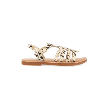 Sandale din piele cu barete multiple si tinte Bayou Sandale din piele cu barete multiple si tinte Bayou
