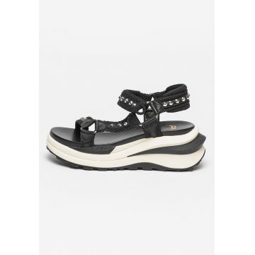 Sandale wedge cu garnituri de plasa Shogun Bis Sandale wedge cu garnituri de plasa Shogun Bis