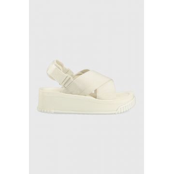 Shaka sandale femei, culoarea alb, cu platforma Shaka sandale femei, culoarea alb, cu platforma