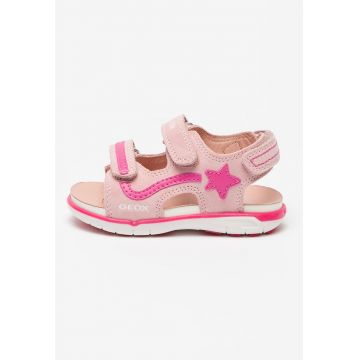 Sandale de piele intoarsa cu logo S.Delhi Sandale de piele intoarsa cu logo S.Delhi