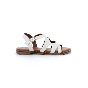 Sandale de piele cu barete incrucisate Sandale de piele cu barete incrucisate