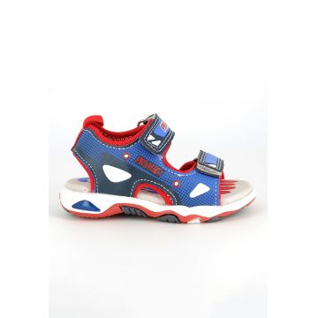 Sandale din piele ecologica cu model si inchidere velcro Sandale din piele ecologica cu model si inchidere velcro