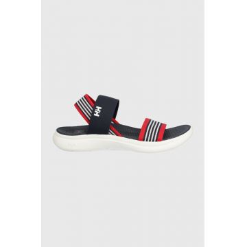 Helly Hansen sandale Risor femei, culoarea albastru marin, cu platforma