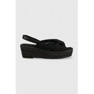 Gant sandale Bohowill culoarea negru, toc pana