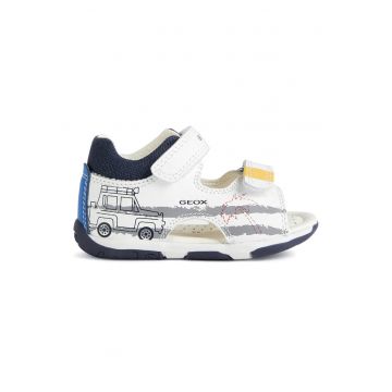 Sandale de piele cu velcro Sandale de piele cu velcro