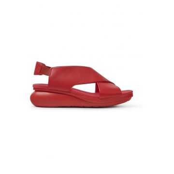 Sandale slingback - cu platforma - de piele Balloon