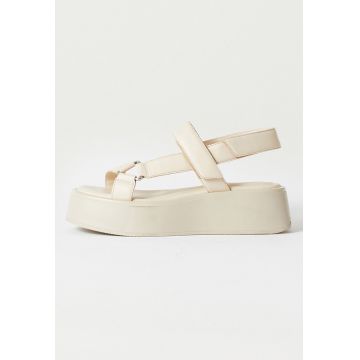 Sandale de piele cu velcro Sandale de piele cu velcro