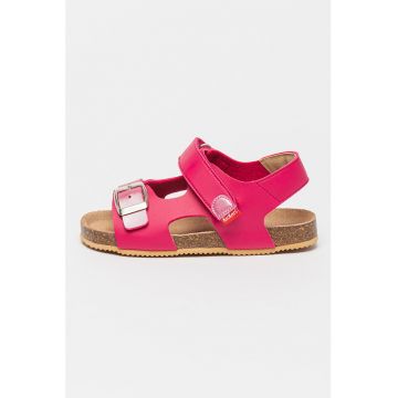 Sandale din piele ecologica cu inchidere velcro Fuxio