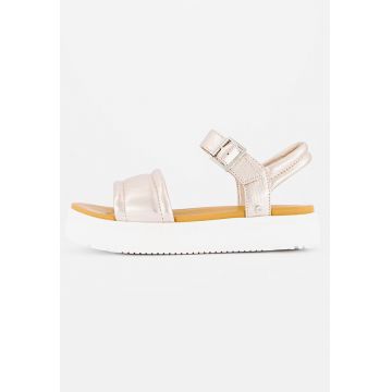 Sandale flatform de piele Zayne