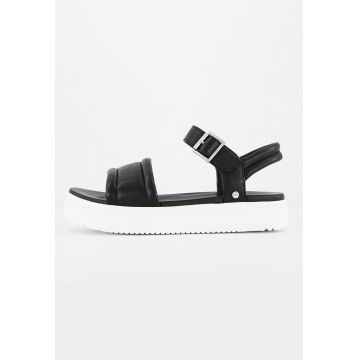 Sandale flatform de piele Zayne
