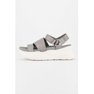Sandale wedge cu velcro