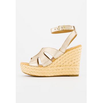 Sandale wedge de piele Careena