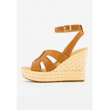 Sandale wedge de piele Careena