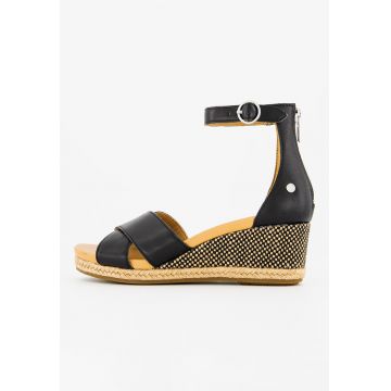 Sandale wedge de piele Eugenia