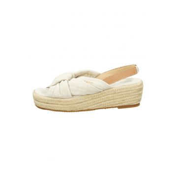 Sandale wedge cu model nod