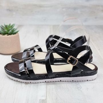 Sandale Dama Negre Cu Bareta Accalia Sandale Dama Negre Cu Bareta Accalia